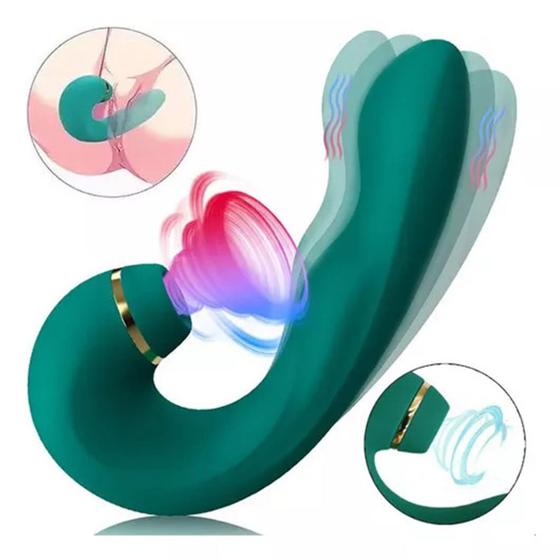 Imagem de Vibrador Estimulador de Clitoris Recarregavel Masturbador Feminino Ponto G