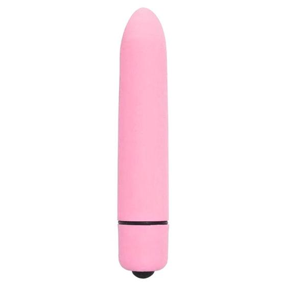 Imagem de Vibrador Estimulador Massageador de Clitoris Rosa Mini Bullet Capsula 9cm