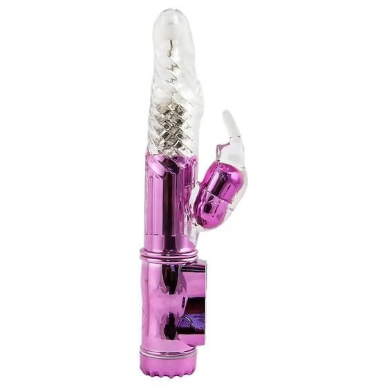 Imagem de Vibrador Estimulador Recarregável USB Rabbit Ponto G 36 Vibrações Com 8 Rotações