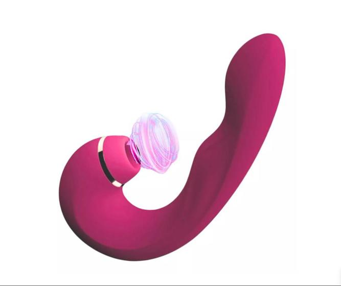 Imagem de Vibrador Estimulador Sucção Pulsação de Ponto G Clitóris Massageador  3 em 1