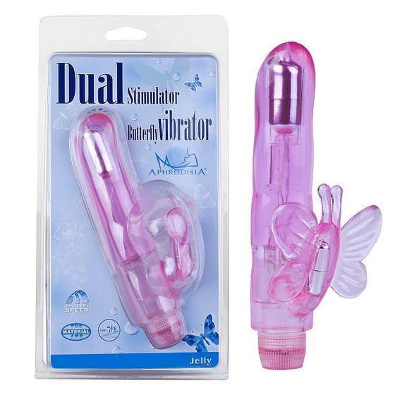 Imagem de Vibrador feminino ponto g estimulador clitoriano borboleta