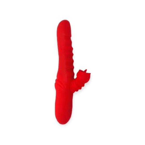 Imagem de Vibrador Feminino Rabbit Vermelho Coleção LAmour Lovetoys