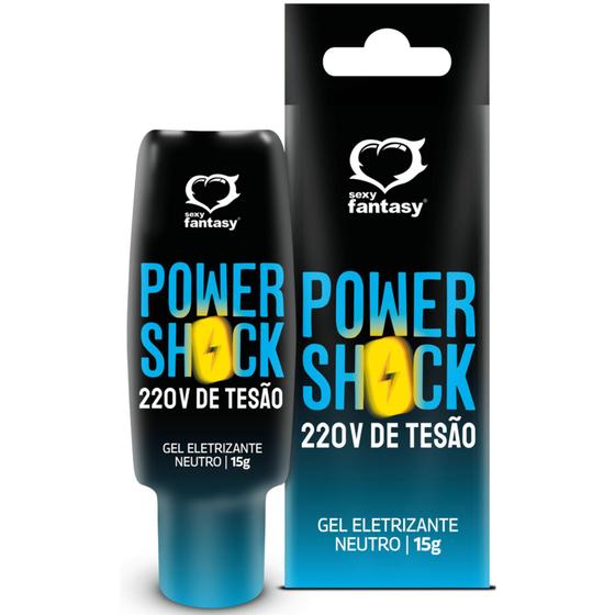 Imagem de Vibrador Liquido Lubrificante Íntimo Gel Eletrozante Power Shock 220V SEX SHOP