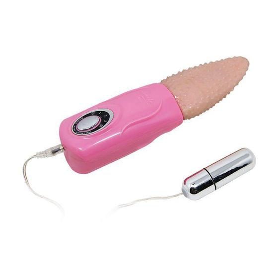 Imagem de Vibrador Mini Tongue Massager Formato Língua com Bullet