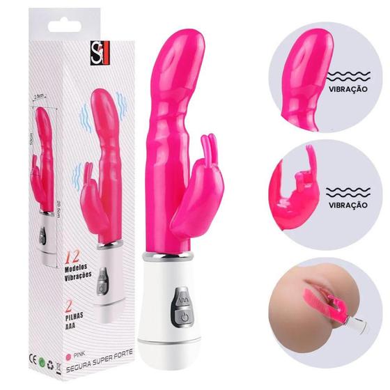 Imagem de Vibrador Ponto G Feminino Sexual Jelly 10 Níveis Estimulador De Clitóris 20,5x2,8cm  Sexy Import  Sex Shop Produtos Adultos