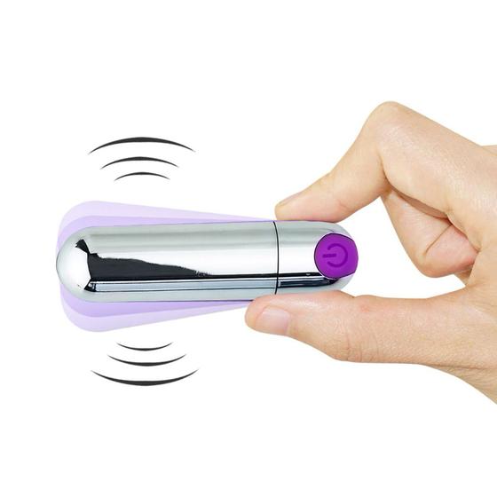 Imagem de Vibrador Potente Bullet Recarregável USB com 10 Vibrações