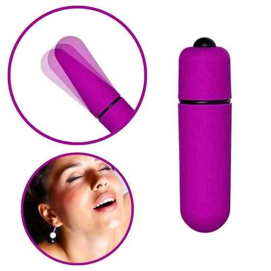 Imagem de Vibrador Power Bullet Mini Estimulador de Clitóris Roxo