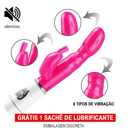 Imagem de Vibrador  Silicone Rabbit 8 Vibrações