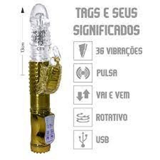 Imagem de Vibrador vai e vem ponto g 8 rotações e 36 modos de vibração miss collection