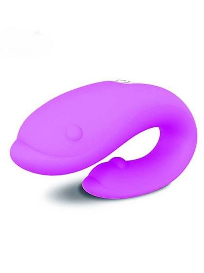 Imagem de Vibrador winter formato de golfinho - vibrador de casal em silicone