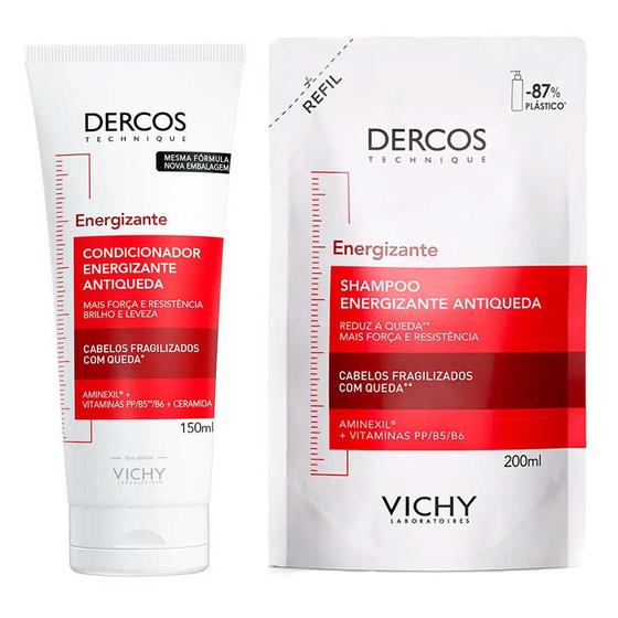 Imagem de Vichy Dercos Energizante Kit - Condicionador + Shampoo Refil