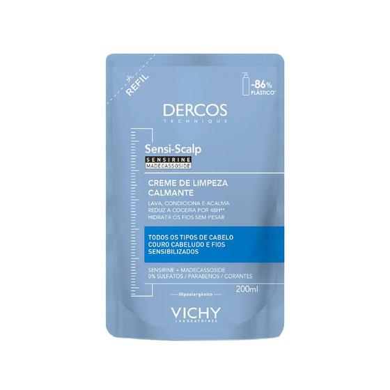 Vichy Dercos Sensi-Scalp Refil Creme de Limpeza Capilar 200ml Menor preço em Vichy Dercos Sensi-Scalp Refil Creme de Limpeza Capilar 200ml