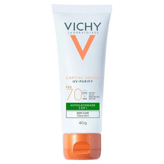 Imagem de Vichy Protetor Solar Capital Soleil Purify FPS70 Sem Cor 40g