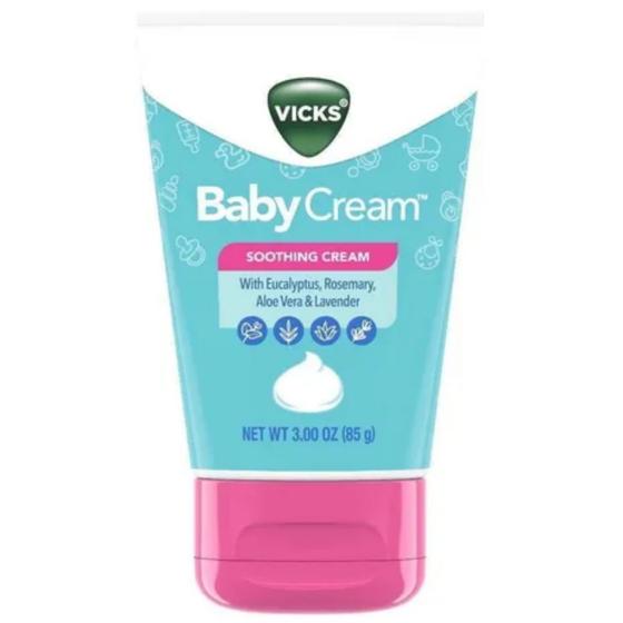 Imagem de Vicks Baby Cream Creme Calmante C/ Eucalipto/Alecrim/Aloe Vera