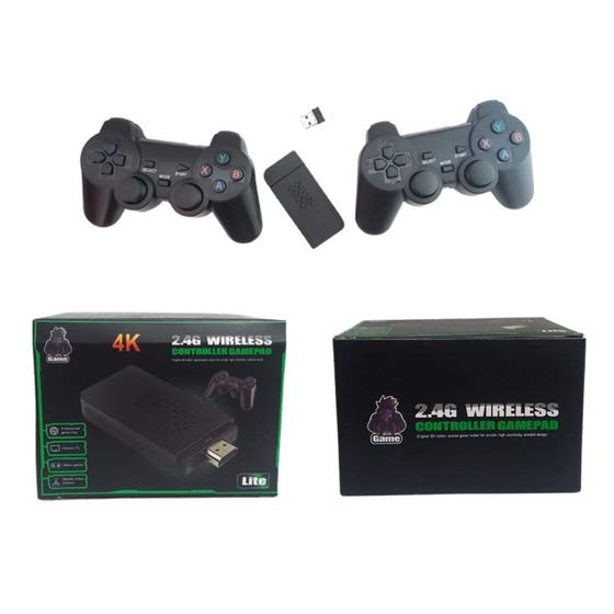 Imagem de Vídeo Game Retrô jogos 4k 2 controles