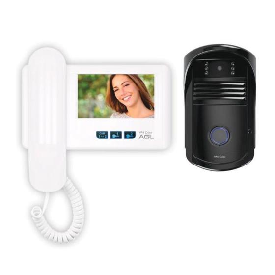 Imagem de Video Porteiro Com Camera Vp4 Color Branco Agl