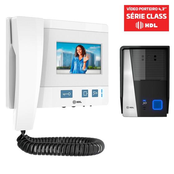 Imagem de Vídeo Porteiro Interfone Campainha com Câmera de Visão Noturna Class HDL