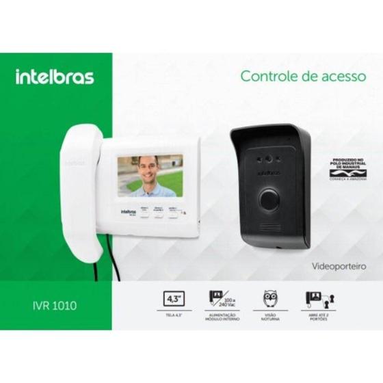 Vídeo Porteiro Interfone Intelbras IVR 1010 visão noturna - Lançamento Menor preço em Vídeo Porteiro Interfone Intelbras IVR 1010 visão noturna - Lançamento