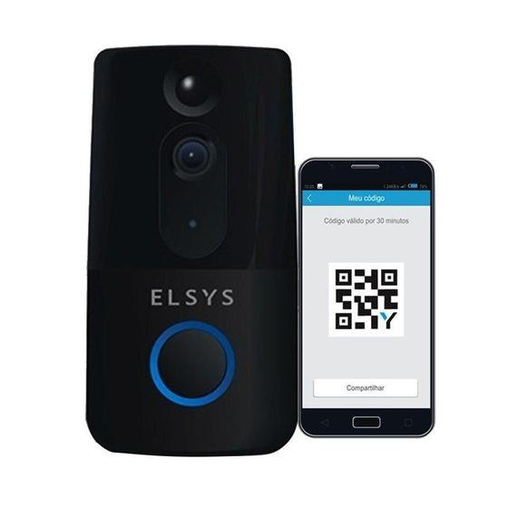 Imagem de Vídeo Porteiro Wi-fi Modulo Externo ESL-VPW1 com QR Code e Visão Noturna - Elsys