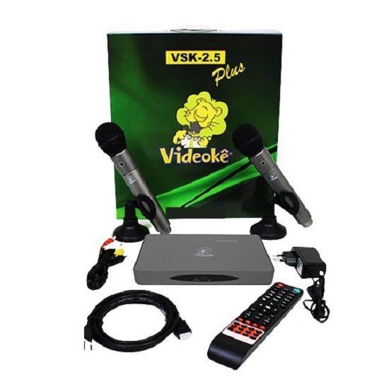 Imagem de Videokê vsk 2.5 plus com 11.999 músicas / 2 microf. sem fio / 11999 karaoke