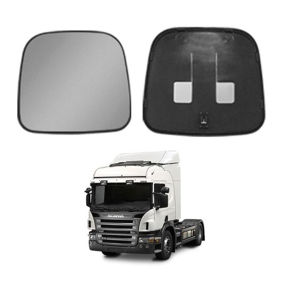 Imagem de Vidro c Base Retrovisor Auxiliar p SC S5 P250/P270 Convexo