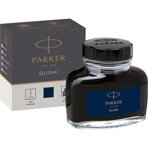 Imagem de Vidro de Tinta Quink Azul Negro 57ml Para Caneta Tinteiro Parker 1950378