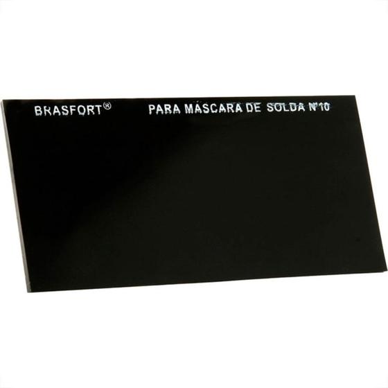 Imagem de Vidro Retangular Escuro Mascara Solda 10 8073 - Kit C/25