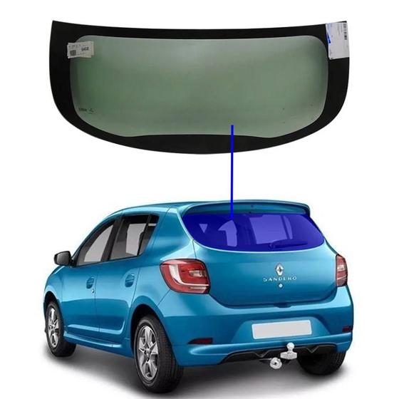 Vidro Traseiro Vigia Liso Renault Sandero 2014 a 2023 Saint Gobain ...