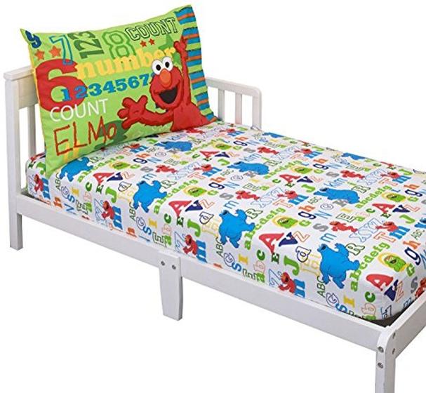 Imagem de Vila Sésamo Elmo & Friends Toddler Sheet Set