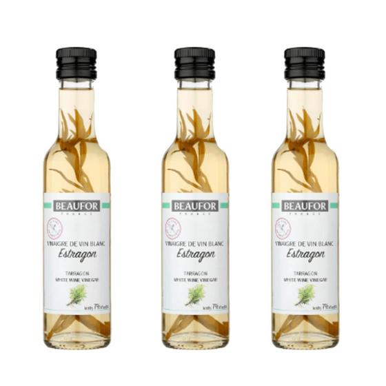 Imagem de Vinagre Beaufor Vinho Branco Com Estragao 250Ml (3 Und)