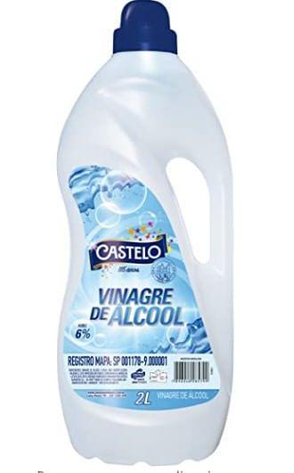 Imagem de Vinagre de Álcool CASTELO 6% p/ Limpeza 2L