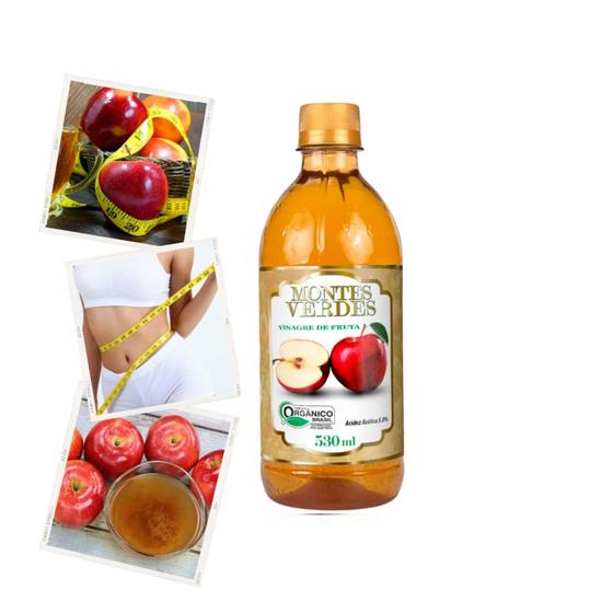 Imagem de Vinagre De Fruta Maçã Orgânico 5% Acidez - 530ml - Montes Verdes