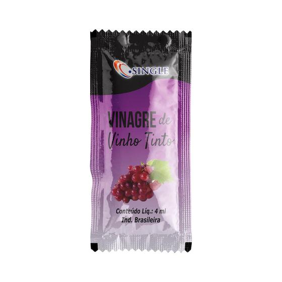 Imagem de Vinagre de Vinho Tinto Sachê - Single -  Caixa com 200 Unidades de 4ml