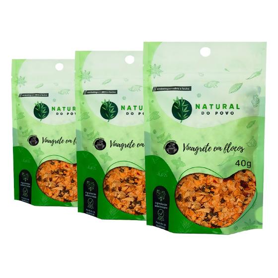 Imagem de Vinagrete em Flocos Ingredientes Selecionados Premium  Pouch Kit 3 40g 