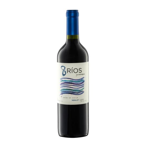 Imagem de Vinho 8 Rios Merlot 750ML Tinto Chileno Leve e Frutado