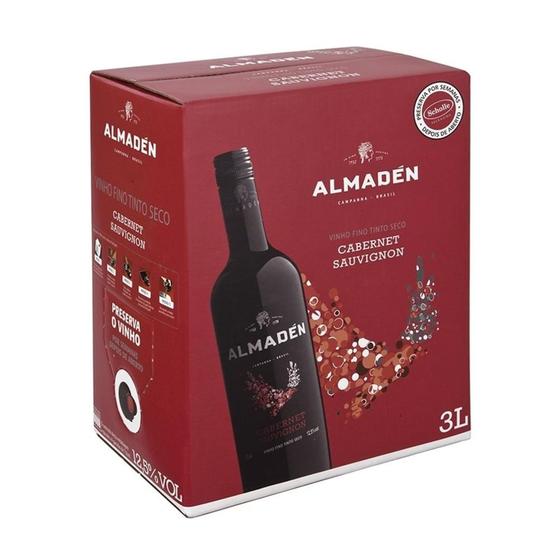 Imagem de Vinho Almadén Cabernet Sauvignon Bag in Box Safra 2016 (3000ml) - Miolo