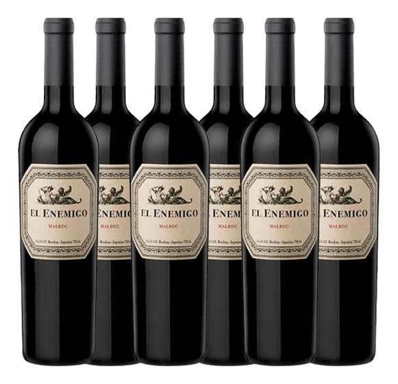 Vinho Argentino El Enemigo Malbec - 750ml Caixa 6 Unidades