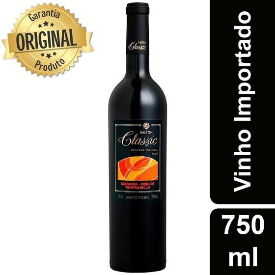 Imagem de Vinho Argentino Tinto Seco Classic Trivarietal Garrafa 750ml - Salton