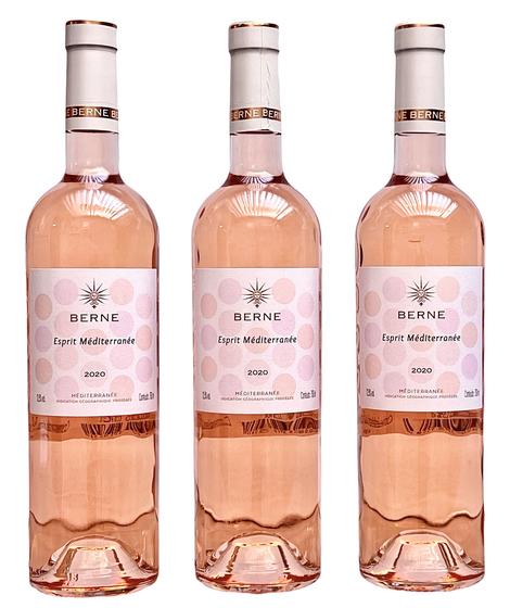 Imagem de Vinho Berne Esprit Mediterranee Rosé  Kit com 3 Garrafas  Oferta