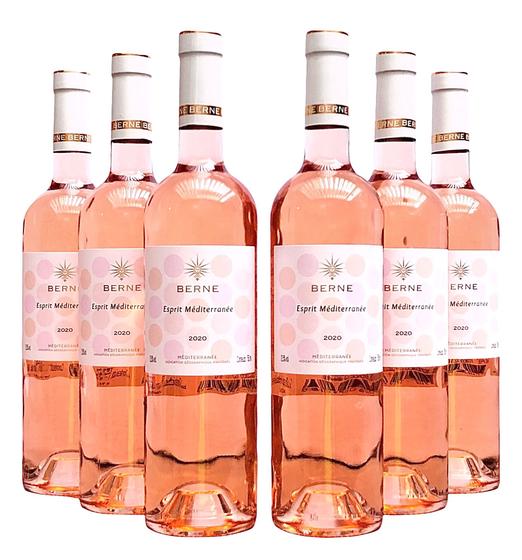 Imagem de Vinho Berne Esprit Mediterranée Rosé  Kit com 6 Garrafas  Oferta