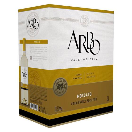 Imagem de Vinho Branco Seco Arbo Moscato Casa Perini Bag In Box 3L