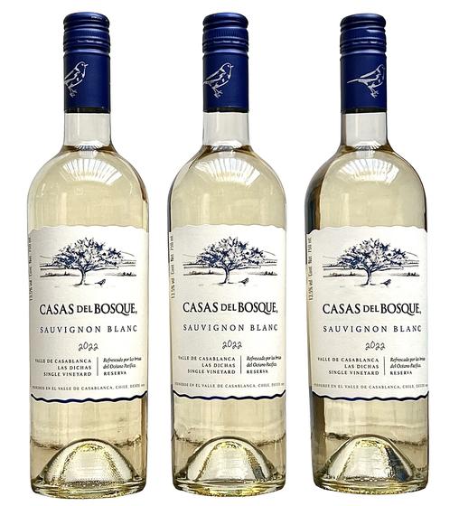 Imagem de Vinho Casas Del Bosque Reserva Sauvignon Blanc  Kit 3 Garrafas  Oferta