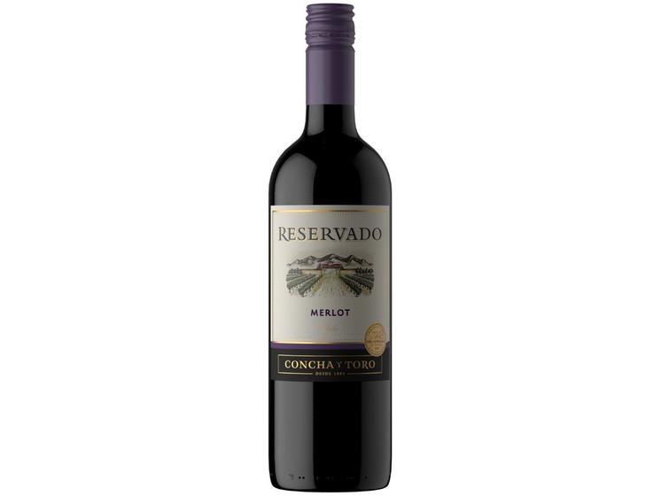 Vinho Chileno Concha Y Toro Reservado Merlot Tinto Meio Seco 750ml