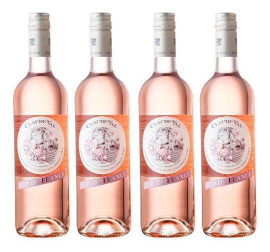 Imagem de Vinho Claude Val Rosé 750Ml Kit Com 04 Unidades