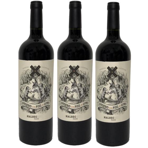 Imagem de Vinho Cordero Con Piel De Lobo Malbec 750 Ml- 3 Unidades