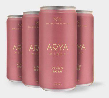 Vinho em lata - Arya Wines Rosé Kit 4 Latas - Vinho - Magazine Luiza