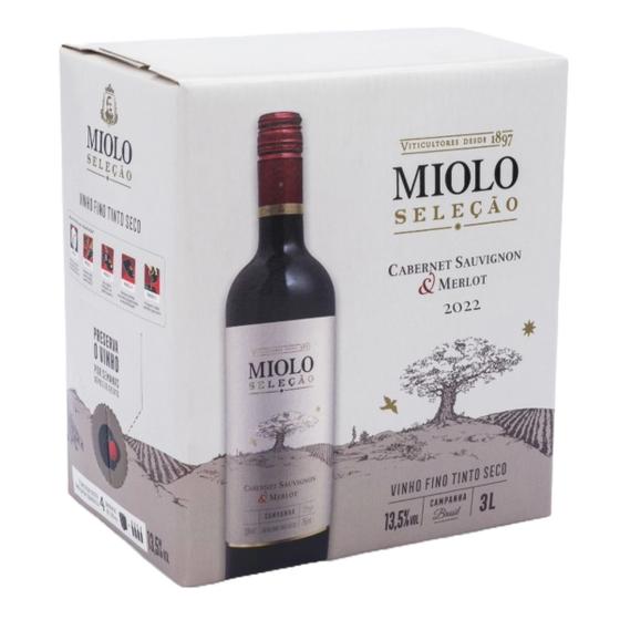 Imagem de Vinho Miolo Seleção Cabernet Sauvignon & Merlot Bag in Box 3000ml