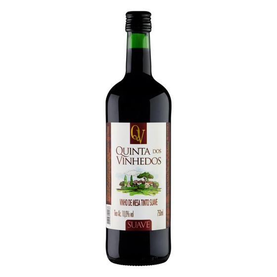 Vinho Nacional Tinto Quinta dos Vinhedos Garrafa 750ml Menor preço em Vinho Nacional Tinto Quinta dos Vinhedos Garrafa 750ml