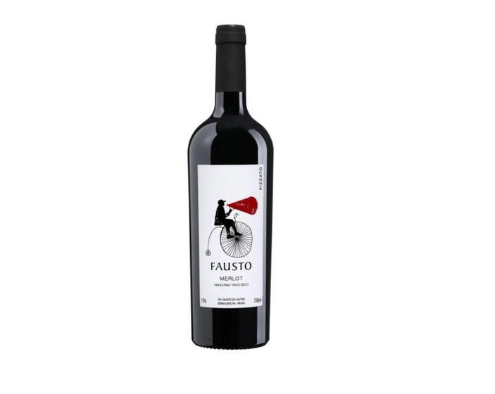 Imagem de Vinho Pizzato Fausto Merlot Tinto 750Ml