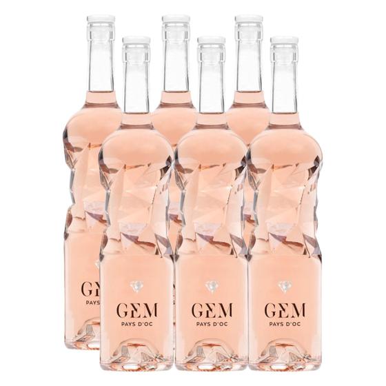 Imagem de Vinho Rose Gem Pays Doc França 750ml Kit 6 Unidades